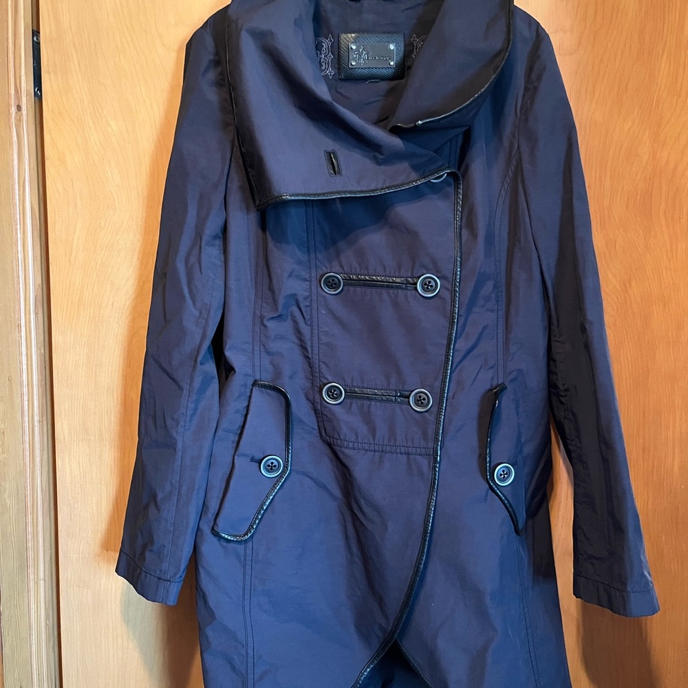 Mackage Navy Double-Breasted Women's Coat